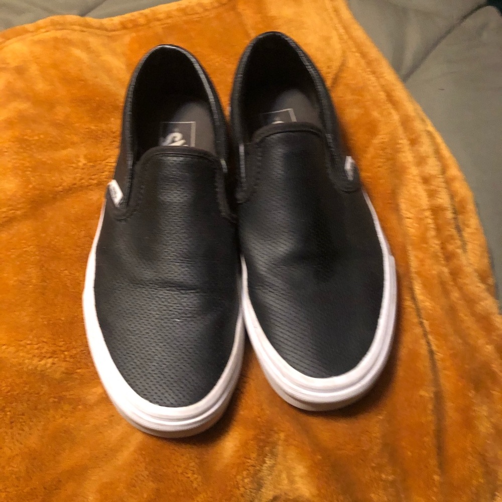 Bleach leather vans